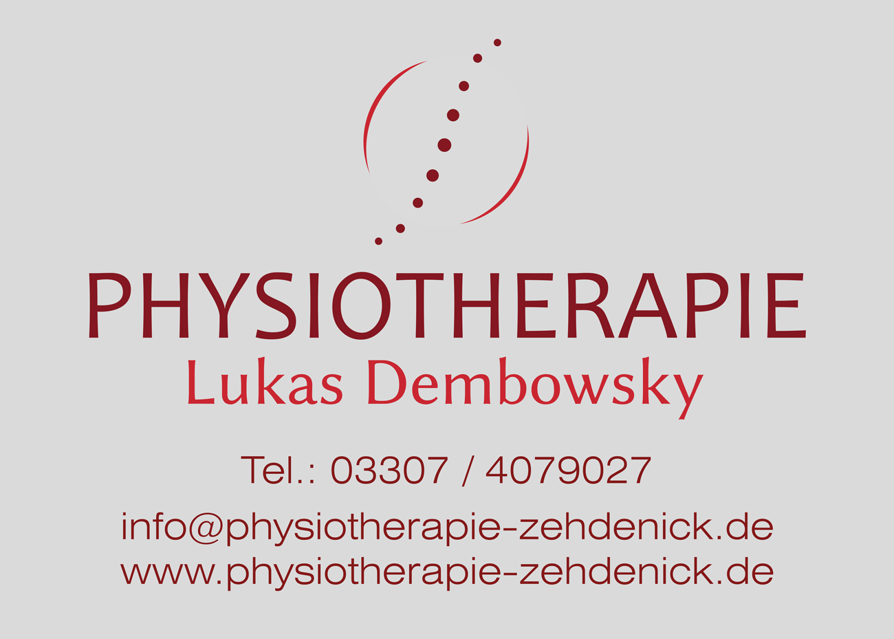 Physiotherapie in Zehdenick - Lukas Dembowsky
